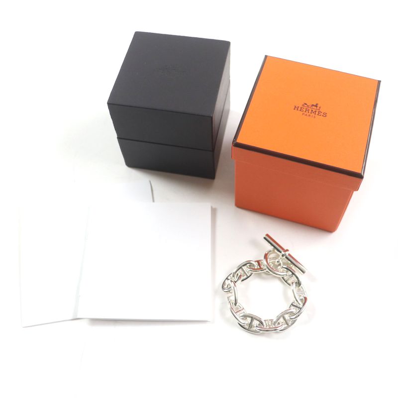  Hermes 2024 24ag047655 Chaine D'ancre TGM 11frame Bracelet Ag925 Silver With