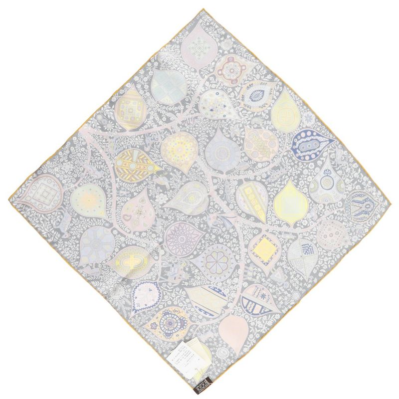 Hermes Gavroche 45 L'arbre De Vie Tree Of Life Silk Black/multicolor Women's