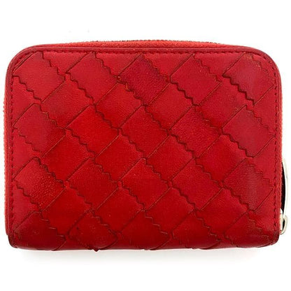 Bottega Veneta Coin Case Ec22965 Red Intrecciato