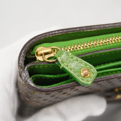 Louis Vuitton Wallet Monogram Perfo Compact Zip M95218 Brown Veil Women's