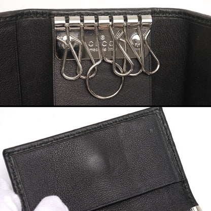 Gucci Interlocking G Leather Key Case 6 Keys 181680