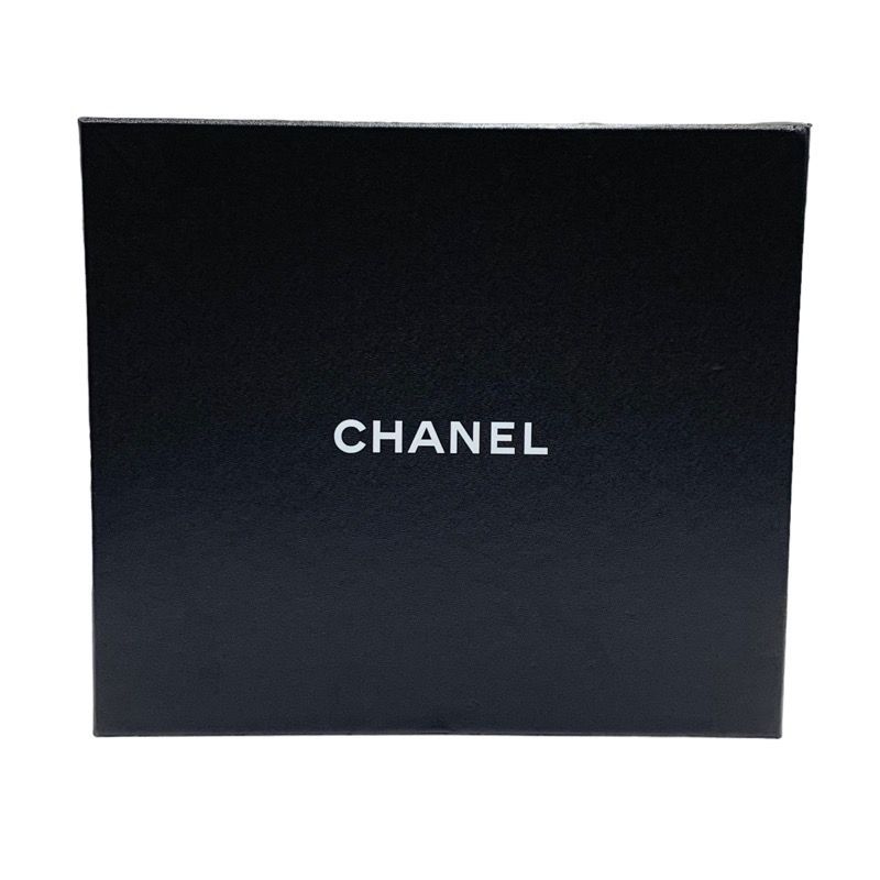 Chanel Boots Short Boots Shoes Leather Patent Black Silver Here Mark Chain