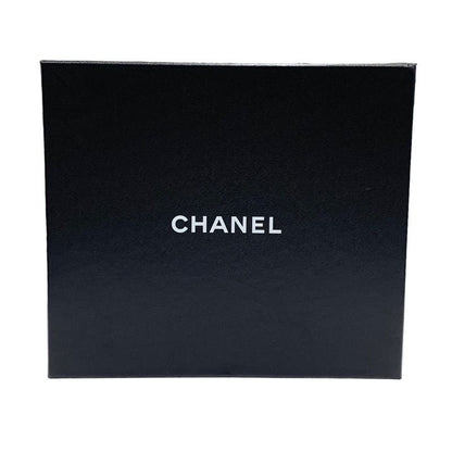 Chanel Boots Short Boots Shoes Leather Patent Black Silver Here Mark Chain