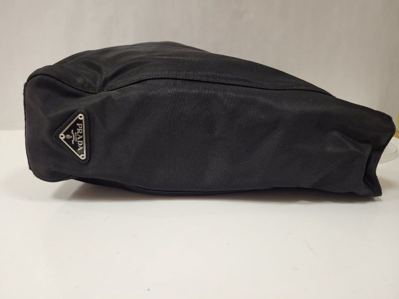 Prada Handbag B8167 Tessuto Nylon Plastic Nero Black Preowned 003806