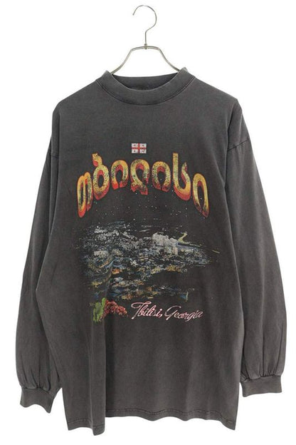 Balenciaga 25SS 819022 Trvq7 Large Fit Long Sleeve Cut And Sewn Men's 1