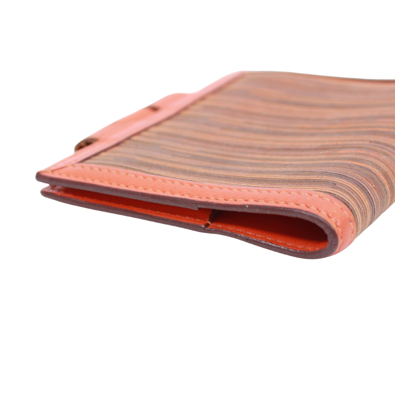 Hermes Agenda Mini Notebook Cabas Leather X Chevre Orange Wallet (other) Silver