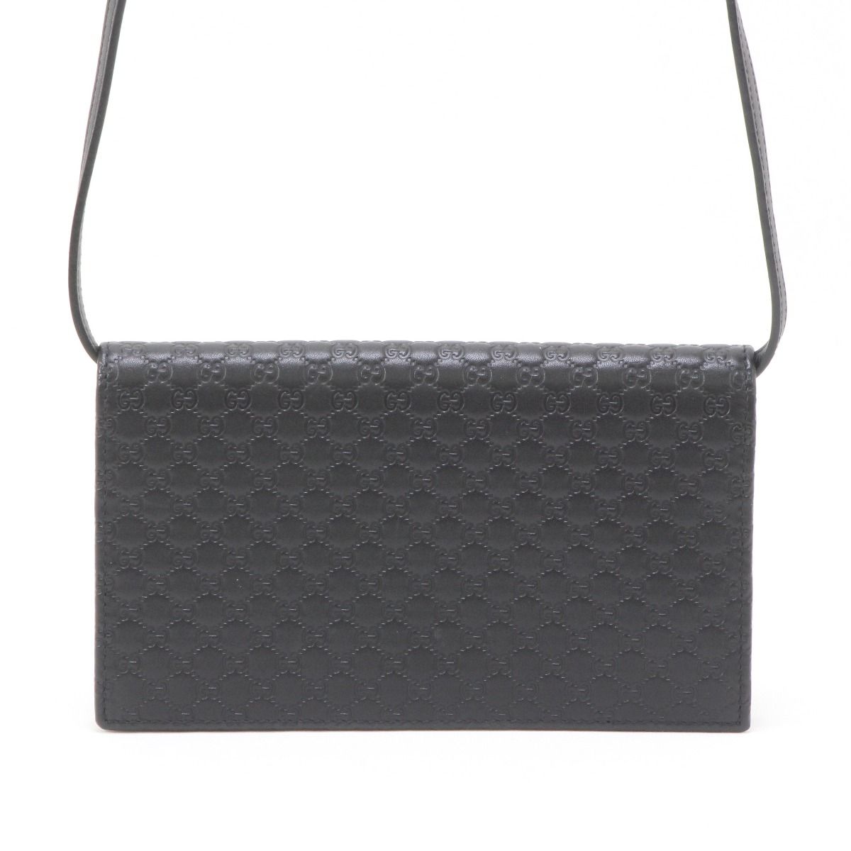 Gucci Micro Gucci Shoulder Wallet 466507 Black