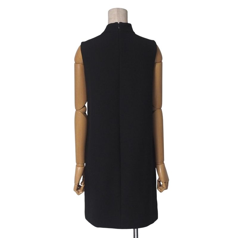 Christian DIOR Dress Size 38 CD Logo Button Sleeveless Dress Made In Italy