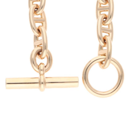 Hermes Chaine D'ancre MM 18K Pink Goldchaine D'ancre Mmbracelet Men's 14link