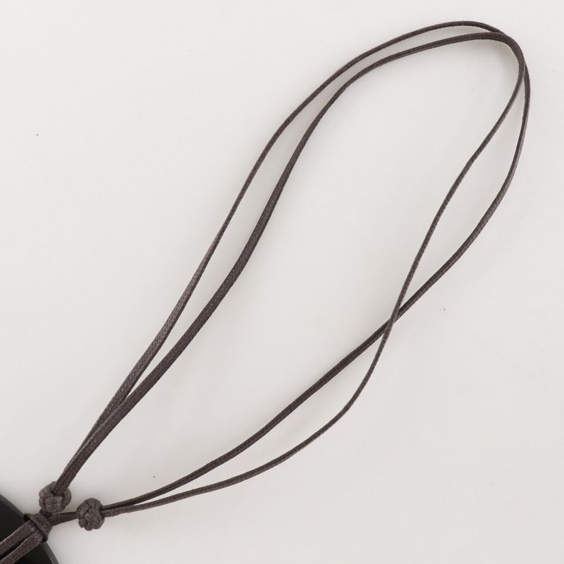 Hermes Lift GM Buffalo Horn Black Ladies 25.1g Necklace