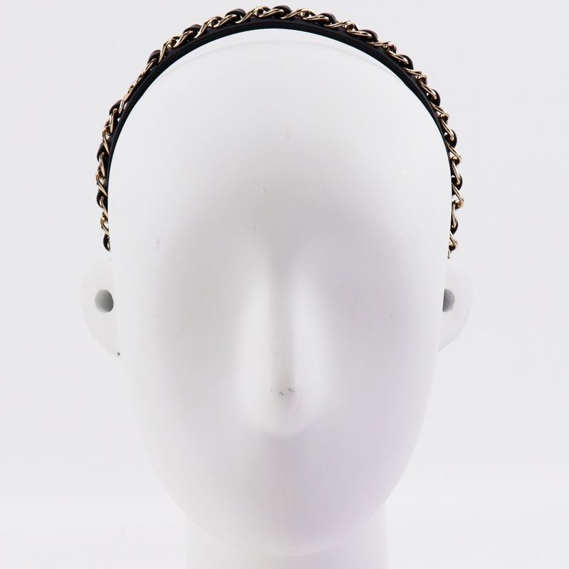 Chanel Catsuit Coco Mark Chain Lambskin Black/silver Women's Other Accessories