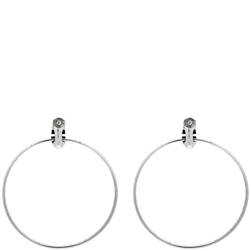 Hermes Earrings Silver 925 Silver Ag925 Sv925 Loop Hoop Swing