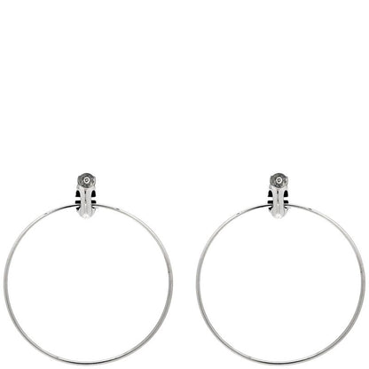 Hermes Earrings Silver 925 Silver Ag925 Sv925 Loop Hoop Swing