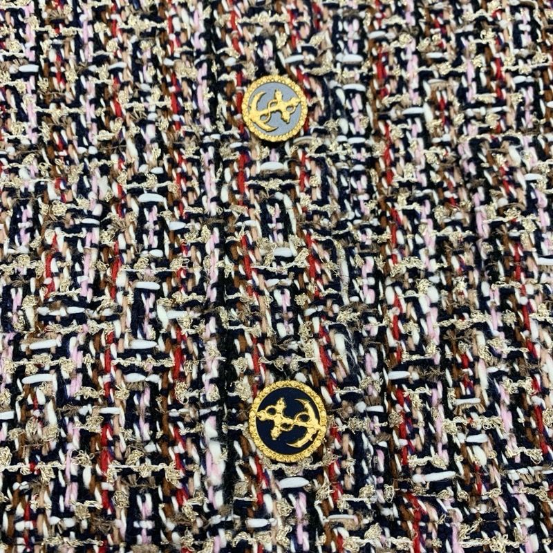 Louis Vuitton Monogram Gilet Sexy Tweed Jacket Outerwear Multicolor Unused