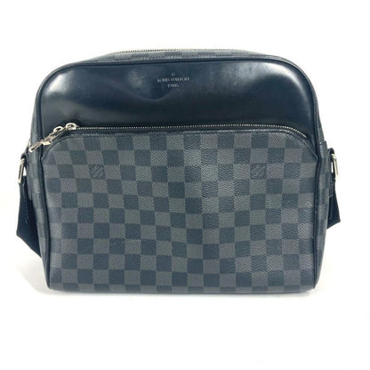Louis Vuitton Shoulder Bag Dayton PM N41408 Damier Graphite Canvas Black