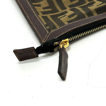 Fendi Second Bag Zucca Pattern Canvas Brown