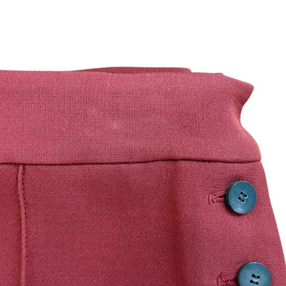 Christian Dior Silk Blend Shorts 38 Bordeaux Women's Used