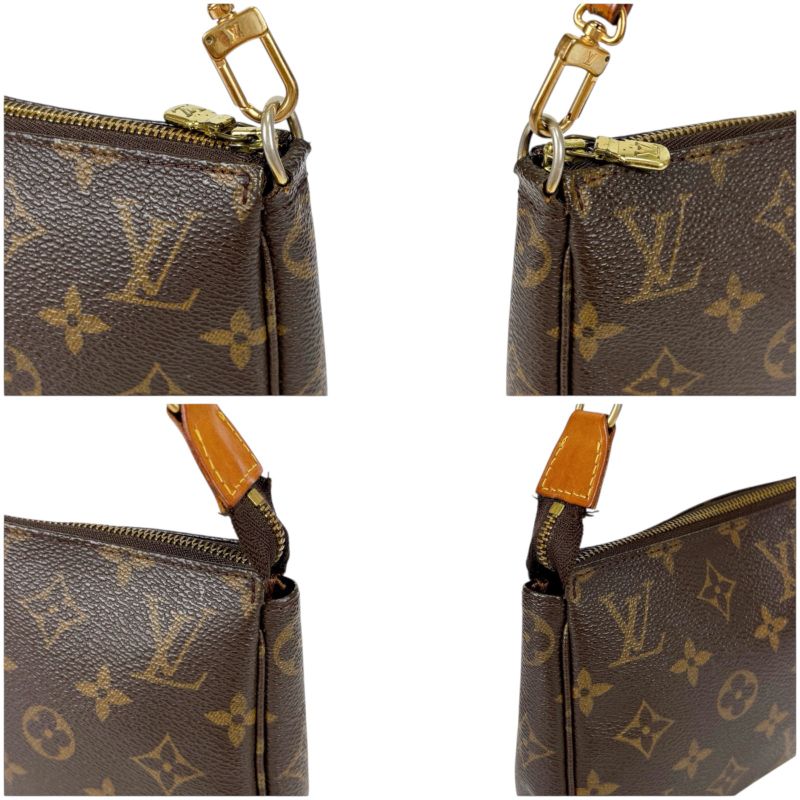 Louis Vuitton Accessoire Pochette Monogram Leather Accessory Pouch Mini Handbag