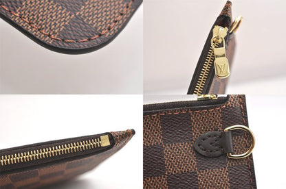 Louis Vuitton Damier Neverfull Pouch Wallet Clutch Bag LV 3392n