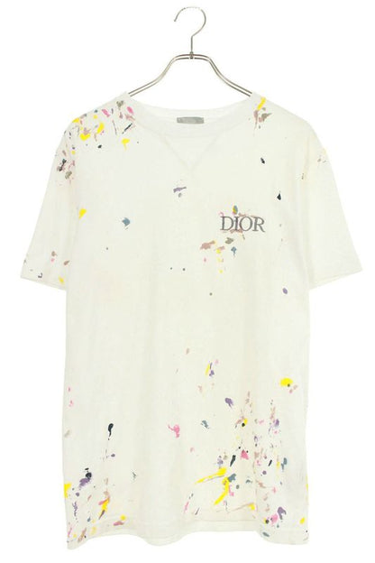 Dior 183j686a0554 Painted Logo Embroidery T-shirt Men's S