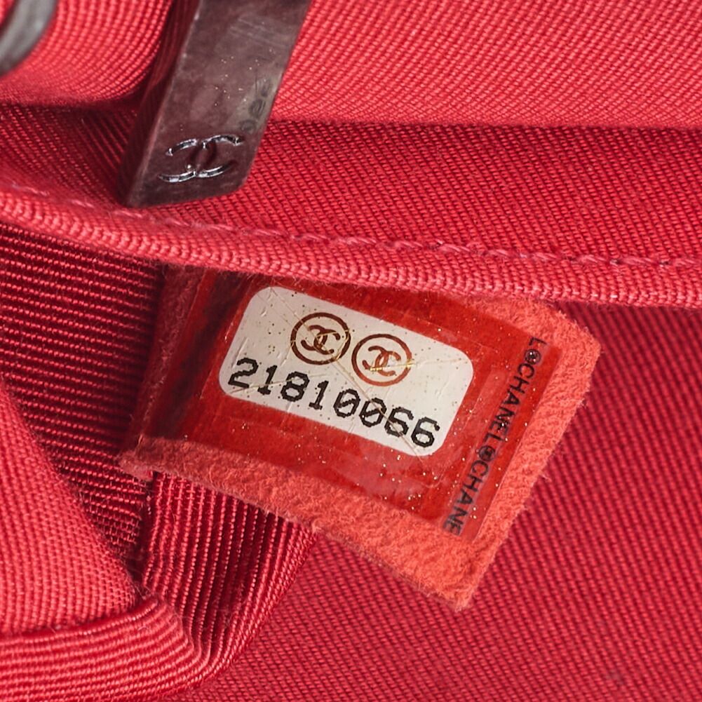 Chanel Mini Matelasse Turnlock Chain Shoulder Bag Lambskin Red (silver Hardware)