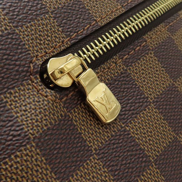 Louis Vuitton Shoulder Bag Brooklyn GM Damier Canvas Damier Ebene Gold Hardware