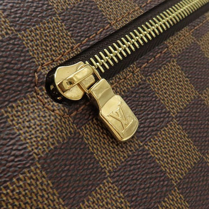 Louis Vuitton Shoulder Bag Brooklyn GM Damier Canvas Damier Ebene Gold Hardware
