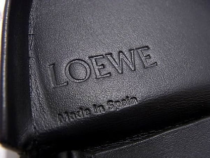 Pattern Loewe Anagram Leather Coin Case With Strap Coin Purse Ladies Men's