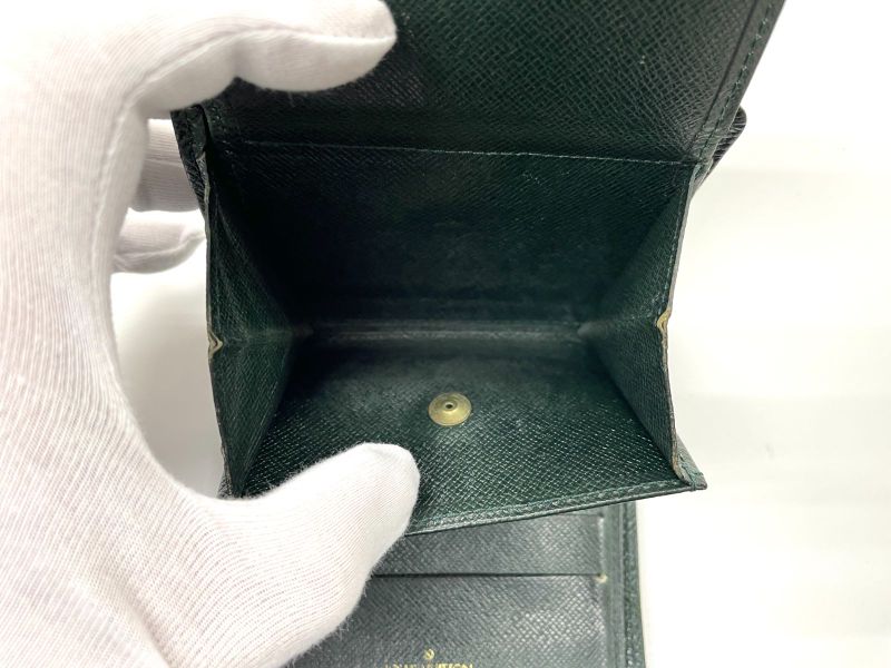 Louis Vuitton Taiga Porte Vieux 3 Cartes Cles Di Compact Wallet Fold Wallet