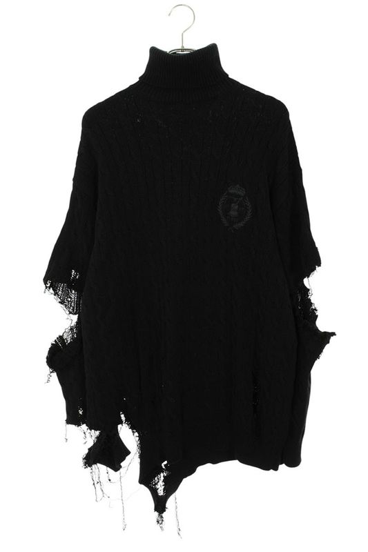 Balenciaga 696106 T3235 Damaged Turtleneck Knit Men's 1