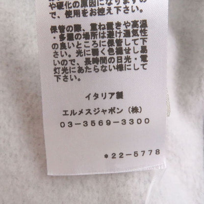 Hermes 2022 267680h Sheepskin Horse Lambleather Patches Pullover Hoodie Grey