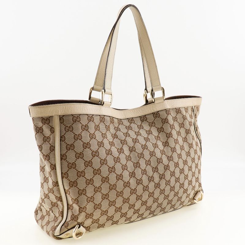 Gucci Abby 141472 GG Canvas Brown Women's Tote Bag