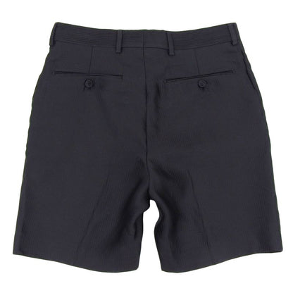 Fendi 2022 Fb0521 FF Logo Embroidered Shadow Stripe Shorts Black 44 Made In