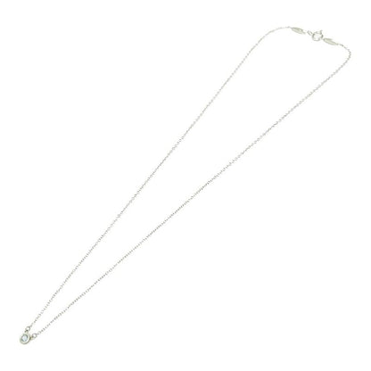 Tiffany & Co Silver Aquamarine by-the-Yard Necklace 1.6g 925 Engraved 457124