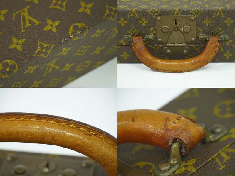 Authentic Louis Vuitton LV Cotteville 45 Monogram Trunk Travel Bag Handbag