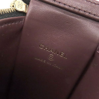 Chanel Shoulder Bag Matelasse Small Vanity Bag Caviar Skin Black Gold Hardware