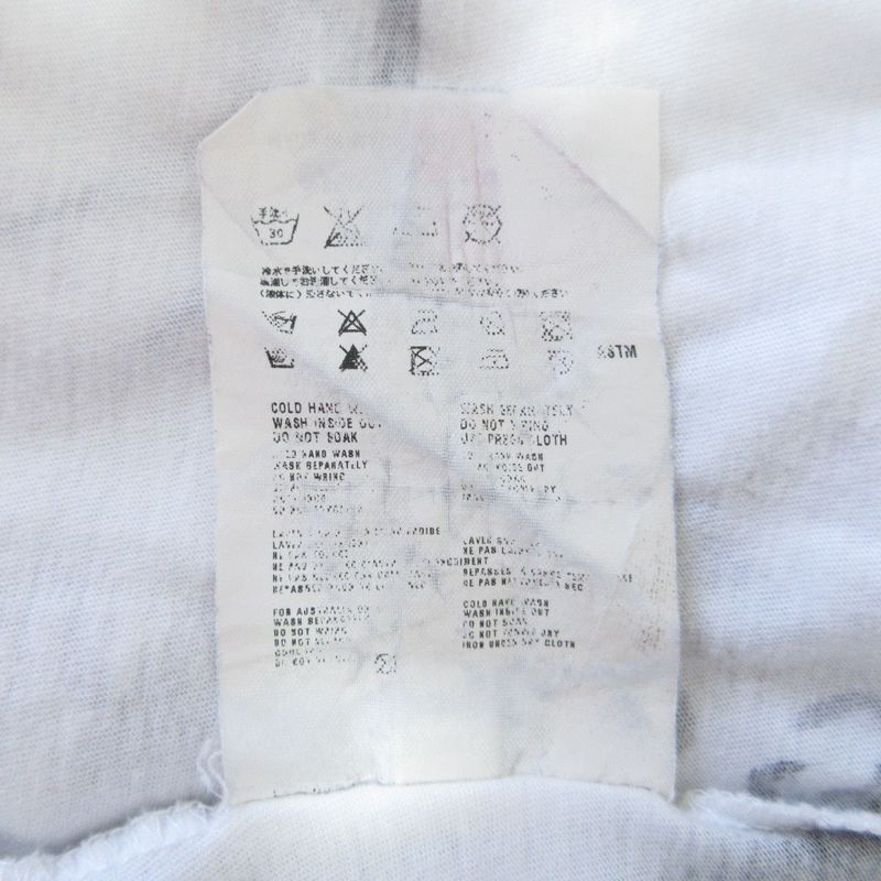 Good Prada Adam Neate Graphic Print Short Sleeve T-Shirt Cut and Sewn S White