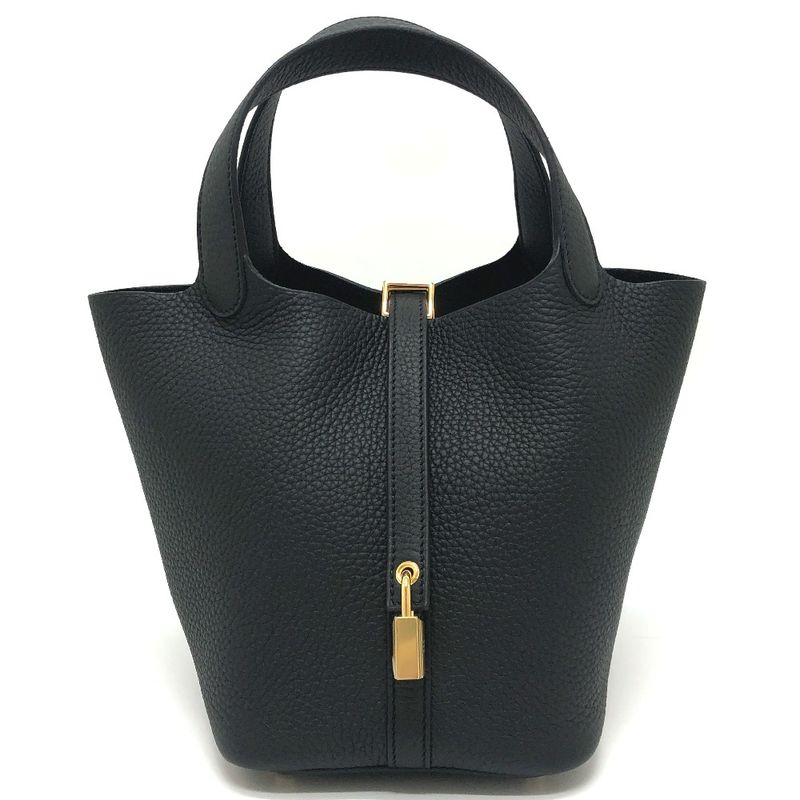 Hermes Handbag Picotin Lock PM Picotin PM Taurillon Cles Mance Gold Hardware