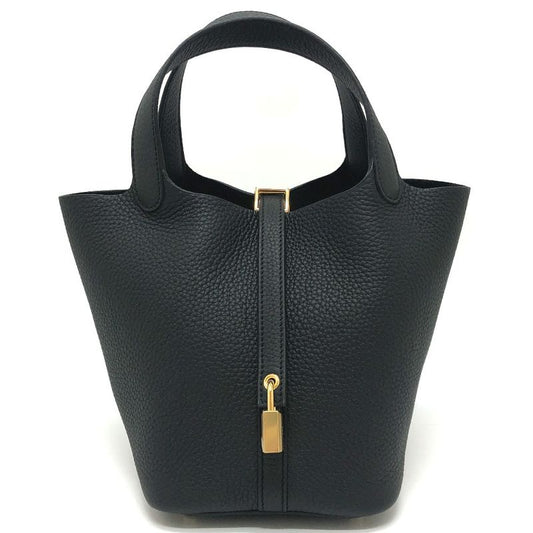Hermes Handbag Picotin Lock PM Picotin PM Taurillon Cles Mance Gold Hardware