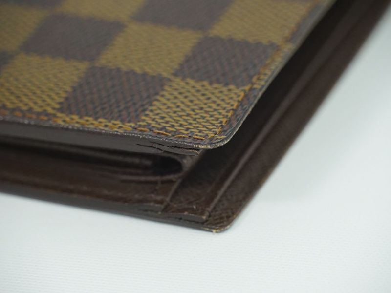 Authentic Louis Vuitton LV Portobier Carte Cles Di Monet Damier Ebène Fold