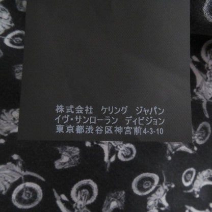 Saint Laurent Paris 2019 515299 100% Silk Motorcycle Total Long Sleeve Long