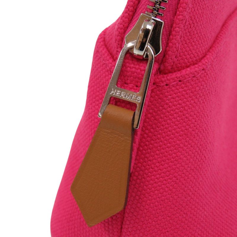 Hermes Bolide Pouch 16 Mini Cotton Raspberry Pouch 1213 Hermes