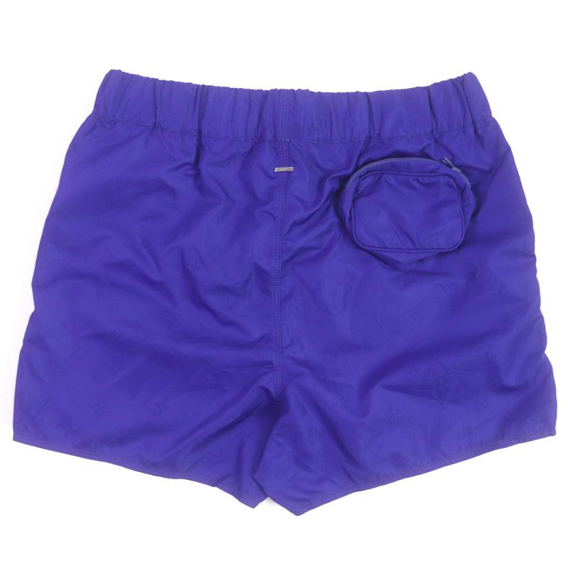 Louis Vuitton 22AW 1a5d5u 3D Pocket Monogram Boardshorts Swim Shorts Navy M