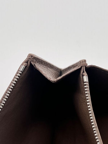 Balenciaga Long Wallet Logo Everyday Leather Beige 30bs131