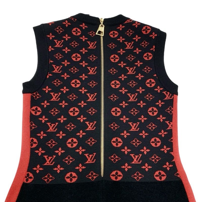 Louis Vuitton Dress Black Red Monogram
