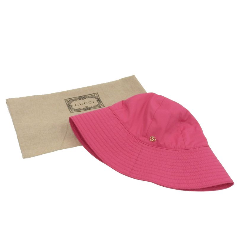 Unused With Tags Gucci 2023item 729470 Brella Cloche GG Metal Nylon Bucket Hat