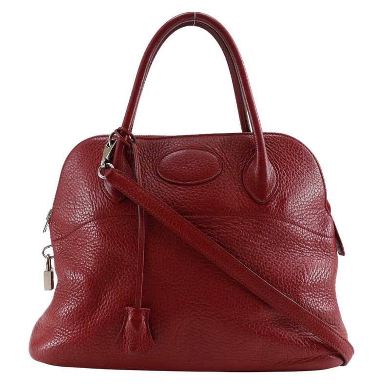 Hermes Bolide 31 2WAY Shoulder Ardennes Red/silver Hardware □N Ladies Handbag