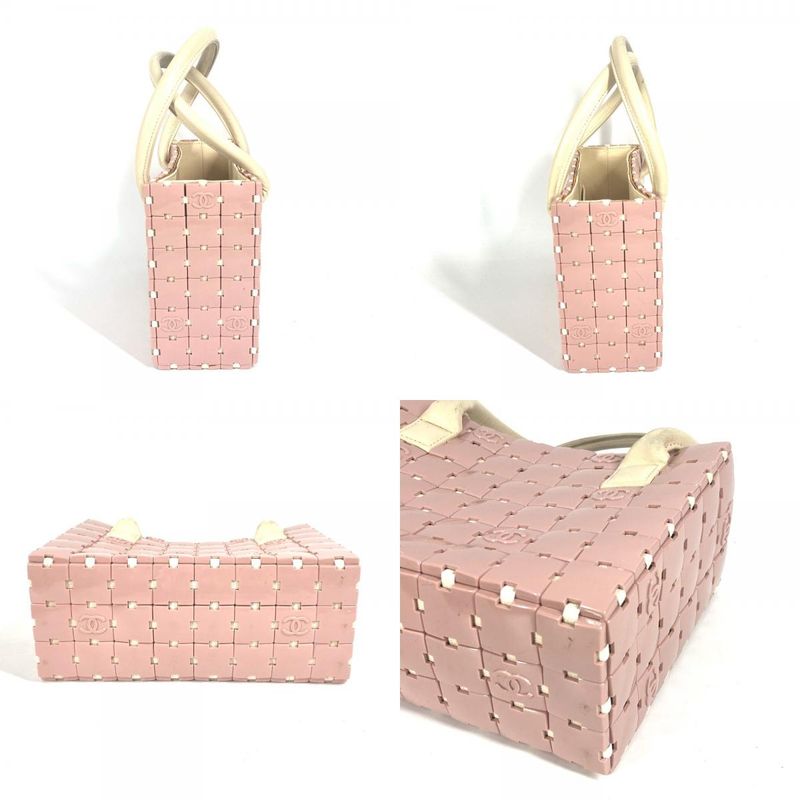 Chanel Handbag Puzzle Bag Plastic Pink