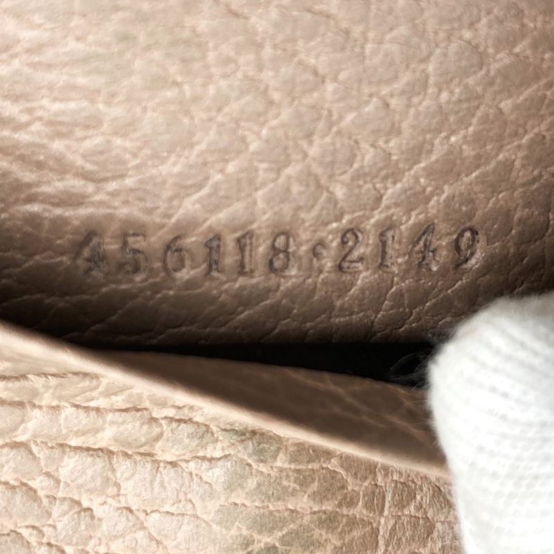 Gucci 456118 Key Case With Box GG Marmont 6-stack Beige Brown Salmon Pink GG