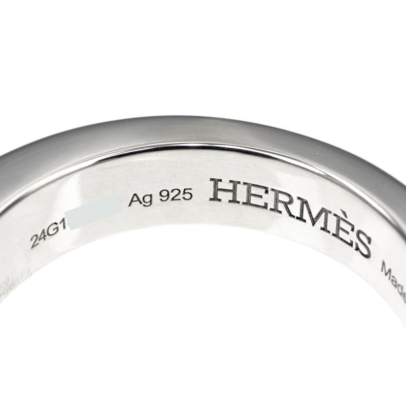 Hermes Ring Cour De Forges GM Size 53 Ag925 Silver - Accessories -